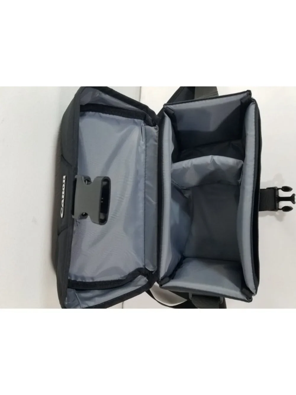 Canon Black Camera Bag With Adjustable Strap & Padded Interior For Cameras